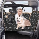 Lekespring Protection Voiture Chien Siège Arrière avec Planche en Bois Solide | Housse Voiture Chien Résistant à l'abrasion, aux Rayures et Imperméable - Plus Adapté aux Camions et aux SUV - Empreinte