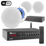 2-Zone Multiroom Smart Wireless WiFi & Bluetooth Ceiling Speaker System 4x ESCS6