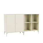 Montana - Pair Classic Sideboard - Vanilla / Mushroom Legs - Skap og vitrineskap - designer_peter_j_lassen - Hvit - MDF