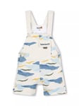 Timberland Baby Logo Wave Print French Terry Dungarees, Multi