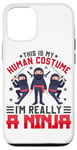 Coque pour iPhone 12/12 Pro C'est mon costume humain, je suis vraiment un ninja