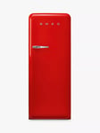 Smeg 50's Style FAB28R Freestanding Fridge with Ice Box, Right-Hand Hinge