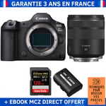 Canon EOS R5 Mark II + RF 85mm f/2 Macro IS STM + 1 SanDisk 128GB Extreme PRO UHS-II SDXC 300 MB/s + 1 Canon LP-E6P + Ebook '20 Techniques pour Réussir vos Photos' - Appareil Photo Hybride Canon