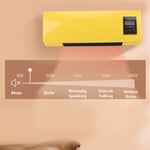 Wall Air Cooler Heater Efficient 1H To 6H Timer Yellow Energy Saving Wall Air