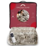 Dreamland Husky Luxury Heavy  Faux Fur Heated Electric Blanket Throw - 160x120cm