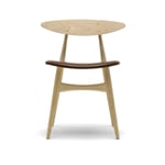 Carl Hansen - CH33P - Klädd sits, Oljad Ek, Lädergrupp B Thor - 306 - Spisestoler - Hans J. Wegner - Tre farget - Tre