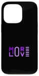 Coque pour iPhone 13 Pro Motif violet More Love