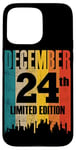 iPhone 15 Pro Max December 24 Limited Edition 24th Day Retro Vintage Birthday Case