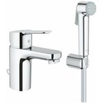 Grohe - BauEdge - Mitigeur de lavabo avec douchette de bidet, chrome 23757000