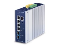 Planet Ip30 Industrial L3 4-Port, Hanterad, L3, 2.5G Ethernet (100/1000/2500), Full Duplex, Monteringsbar På Väggen