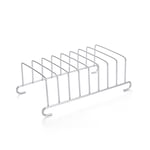 BRIOTA Toast Rack, Stainless Steel Toast Holder, 8 Slice Rectangle Air Fryer Wire Toast Racks, Air Fryer Accessories, Silver Bread Rack for Air Fryers, Press Cooker, Roasting Oven - 15.5 x 8.5cm