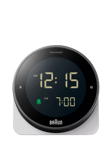 Braun BC24 Rotating Bezel Digital Alarm Clock, White