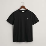 Gant Mens Archive Shield T-Shirt in Black material_cotton - Size Small