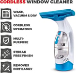 Cordless Window Cleaner  Tower T131001 TWV10  Rechargeable  150ml White & Blue