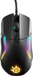 Rival 5 - Souris de jeu ¿ FPS, MOBA, MMO, Battle Royale ¿ Capteur optique TrueMove Air 18 000 CPI ¿ 9 boutons programmables ¿ Poids compétitif 85 g, noire