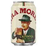 Birra Moretti Lager Beer 24 x 330ml Cans