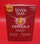 Seven Seas Omega-3 300mg and Fish Oil 500mg Supplement Capsules