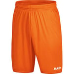 JAKO Short de Football pour Enfant, Taille 116, Orange Fluo