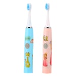 Kids Electric Toothbrushes Cartoon Pattern Battery Powered Soft Brush Hair W HEN