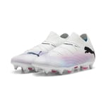 Puma Men Future 7 Pro Mxsg Soccer Shoes, Puma White-Puma Black-Poison Pink, 42 EU