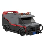 Moc Van Model in minifig scale Building Set A-Team Movie Carrier Brick DIY Gift