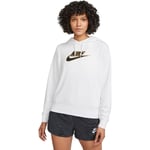 Nike Sportswear Fleece Hettegenser Dame - Hvit - str. M