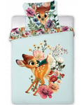 Bambi bland blommor - Påslakanset Junior 100×135 cm