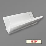 DECOSA Boîte à coupe pour moulures polystyrène - EPS - blanc - 41 x 22,4 x 12 cm - 1 pce - Blanc