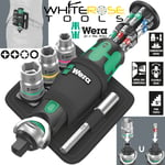 Wera Compact Screwdriver Socket Wrench Zyklop Pocket Set 2 18pc 8009 3/8in Drive