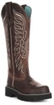 Ariat Tallbaby 4LR Tech Knee High Leather Western Womens Boot Brown UK 3.5 - 8.5