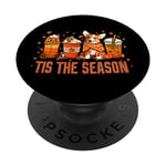 Tis The Season Pumpkin Spice Latte Halloween Fall Coffee PopSockets Swappable PopGrip