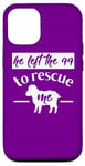 iPhone 12/12 Pro Christian Quote Left 99 Rescue Me Sheep Shepherd Bible Story Case