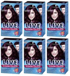 Schwarzkopf Live Intense XXL Permanent Colour Mystic Violet 087 - Pack of 6