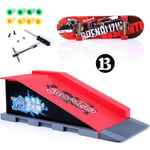 Mini Finger Skateboard Venue Set Barnens Leksak Skatepark Park Ramp B