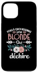 Coque pour iPhone 13 Blonde qui déchire Humour idée Cadeau Femme Blondasse