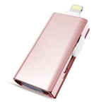 Clé USB 3.0 Pour iPhone / iPad / MacBook / Android / PC 64 Go Or Rose