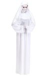 Adults Scary White Nun Costume With Mask Halloween Fancy Dress