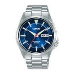 Lorus Mens Automatic Watch Blue Dial Silver Bracelet RL419BX9