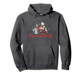 Retro North Pole Polar Express All Abroad Family Matching Pullover Hoodie