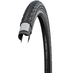 Schwalbe Delta Cruiser Plus PunctureGuard TwinSkin Green Compound Tyre, Black/Reflective, 50-622 (28x2.00)