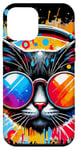 Coque pour iPhone 12 mini DJ chat - Disco & Party chat