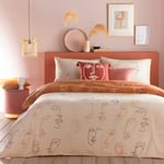 furn. Kindred Duvet Cover Set - Orange Cotton - Size Single