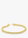 Milton & Humble Jewellery Pre-Loved 9ct Yellow Gold Diamond Tennis Bracelet