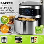 Salter EK4628 XXL 8L Air Fryer - Hot Air Circulation, LCD Digital Touch W55