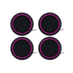 Capuchon De Poignées De Pouce Analogique Pour Manette Ps3,Housse Pour Playstation 5,4,Ps5,Pro Slim,Xbox 360,One X S,4 Pièces - Type Black Pink