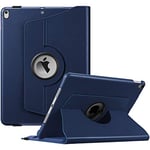 FINTIE Étui de Protection pour iPad Air (3ème génération) 10,5" 2019 / iPad Pro 10,5" 2017-360 degrés avec Support de Crayon intégré, Veille/réveil Automatique, Bleu Marine