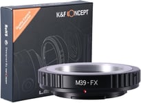 Adaptateur de Monture d'objectif Compatible avec Objectif SLR M39/L39 à vis pour Fuji X-Series X-Pro1 FX Fuji X Mount Appareil Photo sans Miroir tel Que Fuji XT2 XT20 XE3 XT1 X-T2.[G622]