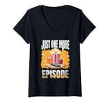 Womens Just One More Episode – Funny TV Series and Movie Lover V-Neck T-Shirt