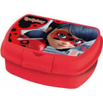 Miraculous Ladybug Small Sandwich Lunch Box Red