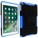 Coque iPad 5 / 6 / Air / 2018 Coque Antichocs renforcé + Support intégré Bleu